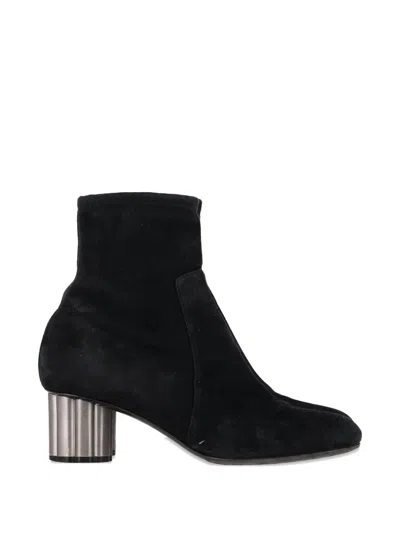 Pre-owned Ferragamo Catania Ankle Boots In Black