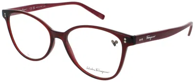 Ferragamo Cat-eye Eyeglasses 54mm In Red