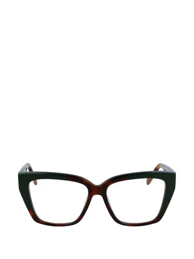 Ferragamo Cat-eye Frame Glasses In Black