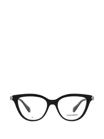 Ferragamo Cat-eye Glasses In Black