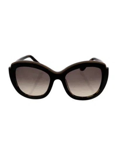 Pre-owned Ferragamo Cat-eye Gradient Sunglasses