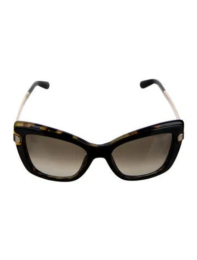 Pre-owned Ferragamo Cat-eye Gradient Sunglasses In Brown