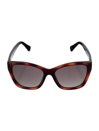 Pre-owned Ferragamo Cat-eye Gradient Sunglasses In Brown