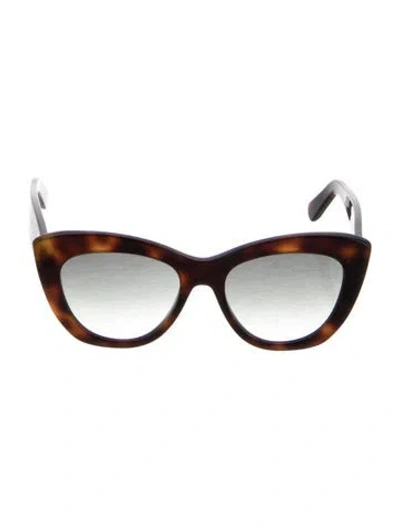 Pre-owned Ferragamo Cat-eye Gradient Sunglasses In Brown