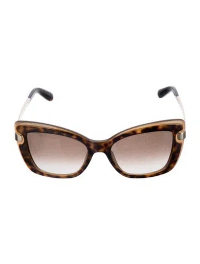 Pre-owned Ferragamo Cat-eye Gradient Sunglasses In Brown