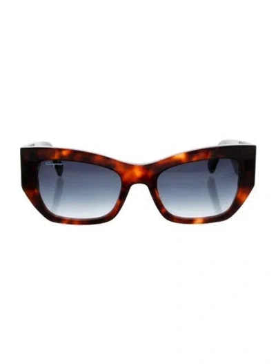 Pre-owned Ferragamo Cat-eye Gradient Sunglasses In Brown