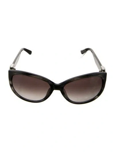 Pre-owned Ferragamo Cat-eye Gradient Sunglasses In Gray