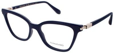 Ferragamo Cat-eye Optical Glasses In Blue