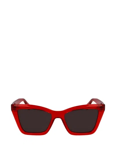 Ferragamo Cat-eye Sunglasses In Red