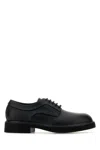 Ferragamo Derby With Ornament In Neroneronero