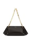 Ferragamo Brown Shoulder Bag With Logo Strap And Logo Lettering On The Front In Leather Woman In Brown