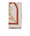 Ferragamo Chain Pattern Silk Scarf In Nude