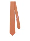 Ferragamo Gancini Polka Dot Print Tie Ties And Papillon Orange In Orange