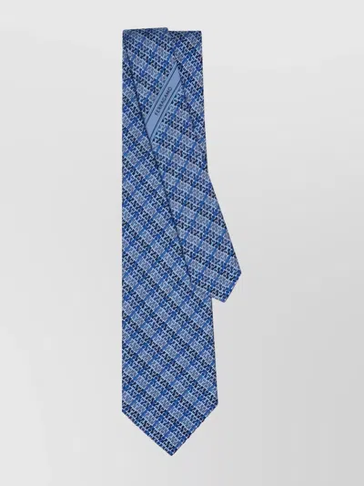 FERRAGAMO CHAIN PRINT SILK TIE