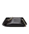 Ferragamo Small Folded Chain-link Flap Shoulder Bag In Black