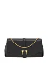 Ferragamo Medium Gancini Leather Shoulder Bag In Black