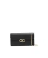 Ferragamo Gancini Wallet-on-chain In Black
