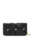 Ferragamo Wallet With Chain In Black