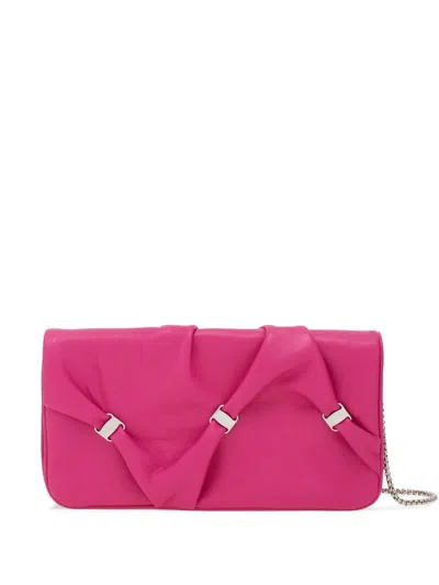 Ferragamo Wallet With Chain In Pink