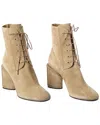 Ferragamo Chana Suede Bootie (authentic Pre-loved) In Brown