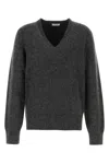 Ferragamo Charcoal Stretch Alpaca Blend Sweater