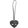 Ferragamo Charm Cuore Mirror Bag Charm In Black