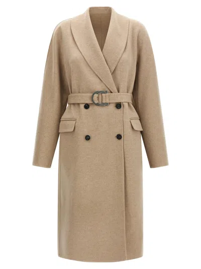 Ferragamo Chateau Coat In Metallic