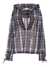 Ferragamo Men Check Blouse In Multicolour