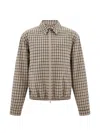 Ferragamo Check Bomber Jacket In Multi