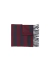 Ferragamo Check Color Matching Scarf In Red