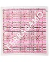 Ferragamo Check Printed Silk Scarf In Pink