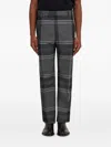 Ferragamo Checked Tailored Trousers In Multi