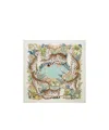 Ferragamo Cheetah Print Silk Square Scarf In Multi