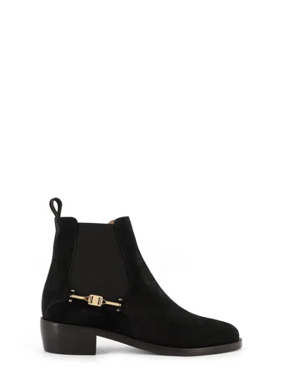 FERRAGAMO CHELSEA SUEDE ANKLE BOOTS