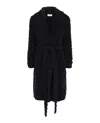 Ferragamo Chenille Knit Cardigan In Black