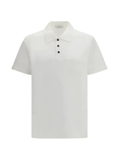 Ferragamo Chest-pocket Polo Shirt In White