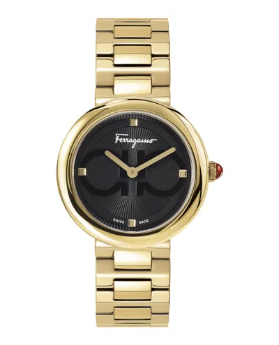 Ferragamo Chic Bracelet Watch In Gold