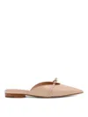 Ferragamo Giulye Mini Bow Pointed Flat Mules