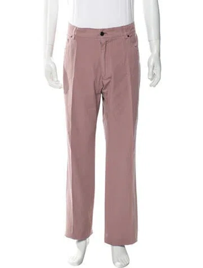 Pre-owned Ferragamo Chinos In Pink