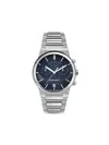 Ferragamo Sapphire Chrono Bracelet Watch In Blue