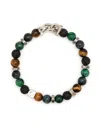 Ferragamo Chunky Beaded Bracelet In Brown