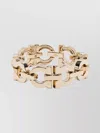 Ferragamo Gancini Chain-link Bracelet In Neutrals