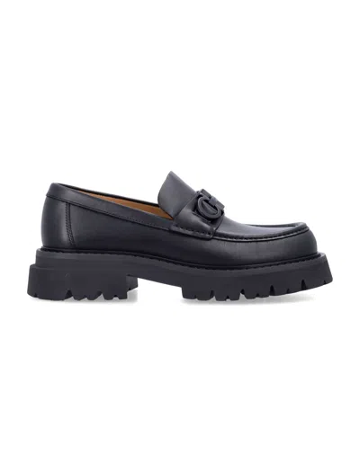 FERRAGAMO FERRAGAMO CHUNKY MOCCASIN WITH GANCINI ORNAMENT