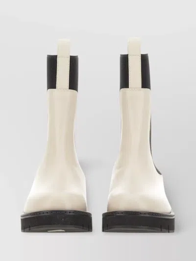 Ferragamo Chunky Sole Chelsea Boot With Elastic Panels