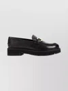 Ferragamo Brooke Loafers With Chunky Sole And Gold-tone Hardware In Black