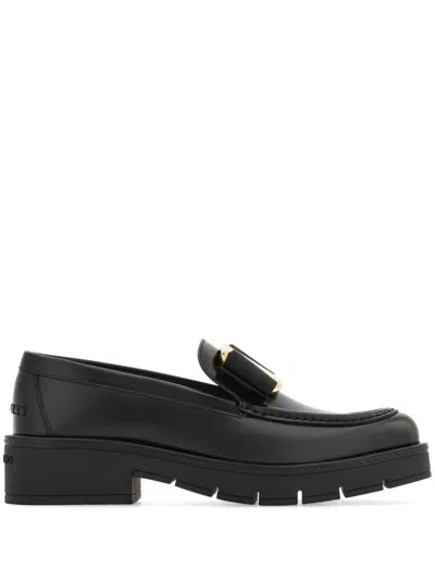FERRAGAMO FERRAGAMO CHUNKY VARA BOW LOAFERS