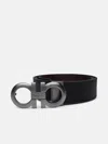 Ferragamo Cintura Double Adjus In Black