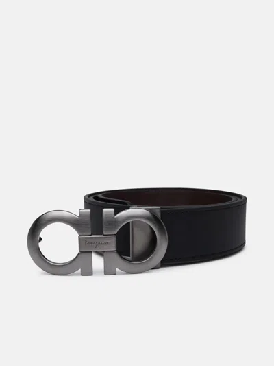 Ferragamo Cintura Double Adjus In Black