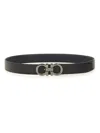 Ferragamo Leather Belt With Gancini Buckle