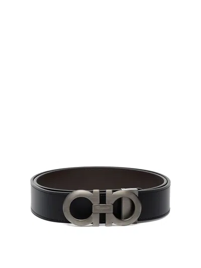 FERRAGAMO GANCINI REVERSIBLE LEATHER BELT
